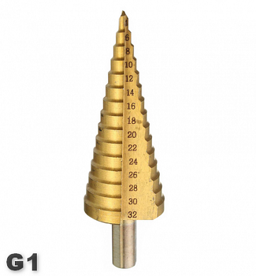 Сверло ступенчатое 4-32мм шаг 2мм G1 по металлу ECONOM СТМ-52904032 от интернет-магазина ToolsDiamond.ru
